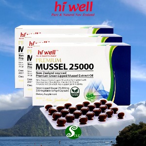 하이웰 뉴질랜드 초록입홍합오일 25000 200캡슐 3통